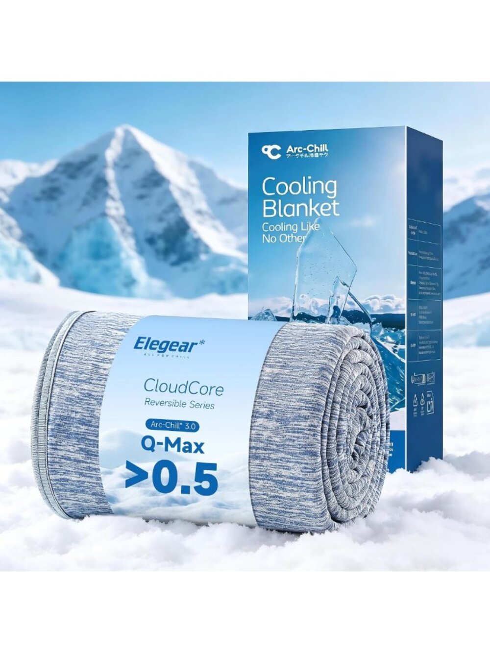 Cooling Blanket for Hot Sleepers, Twin Size, Soft & Breathable, Blue Color